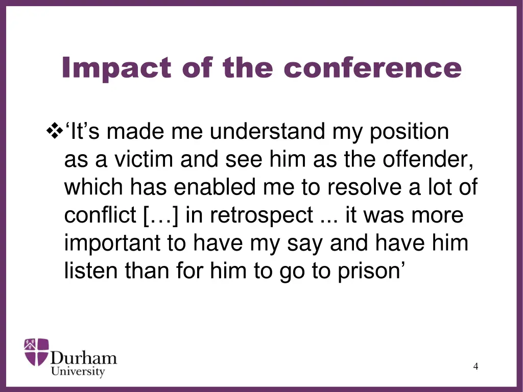 impact of the conference 1