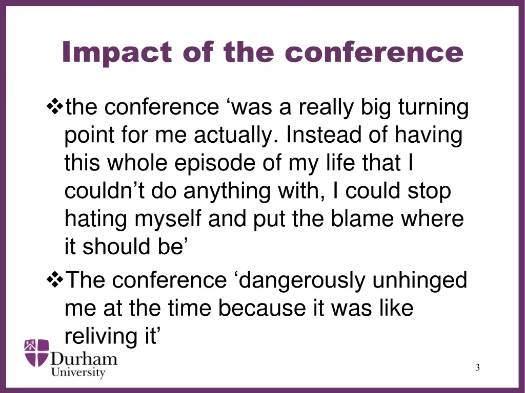 impact of the conference