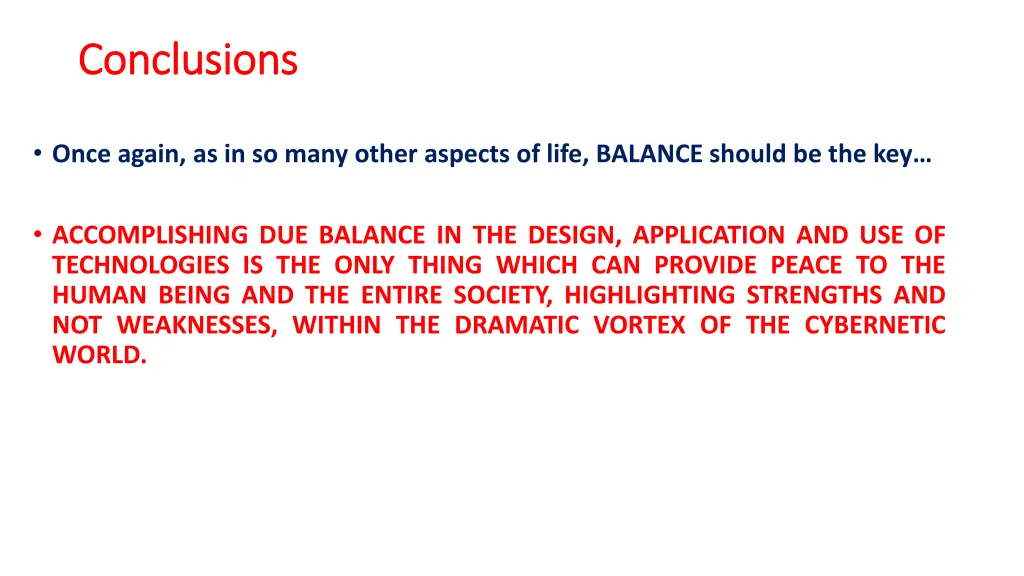 conclusions conclusions 1