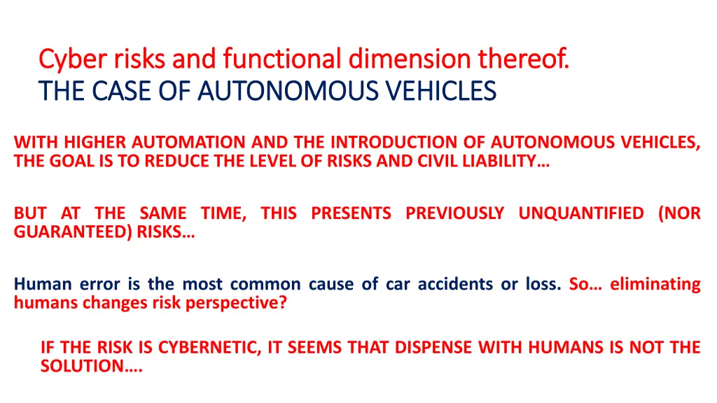 cyber risks and functional dimension thereof 1
