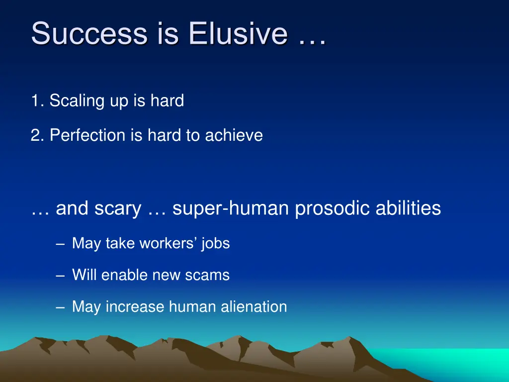 success is elusive 1