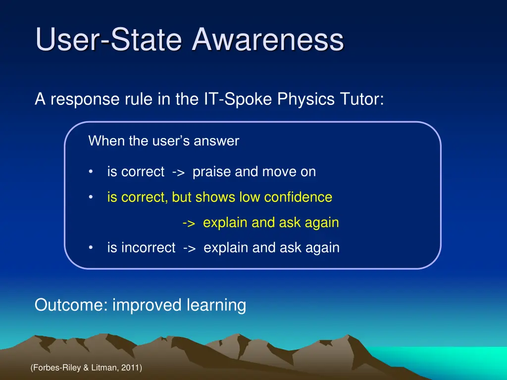 user state awareness