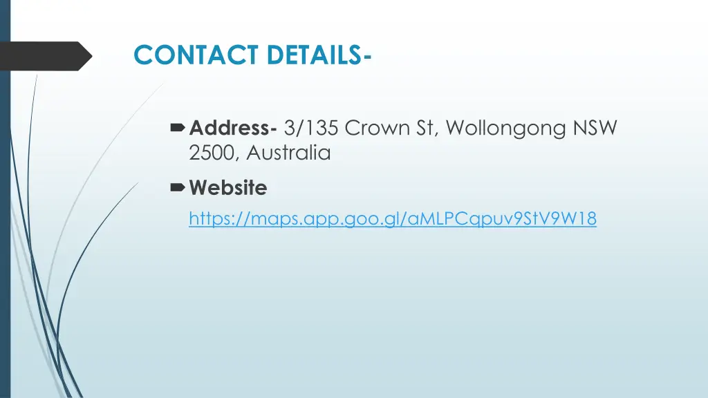 contact details
