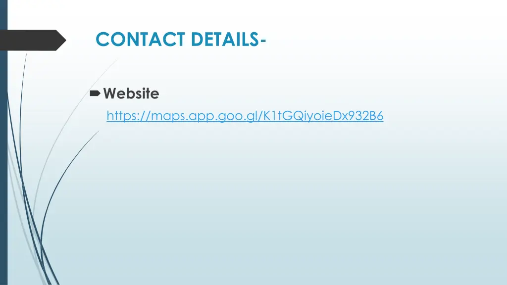 contact details