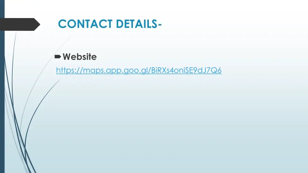 contact details