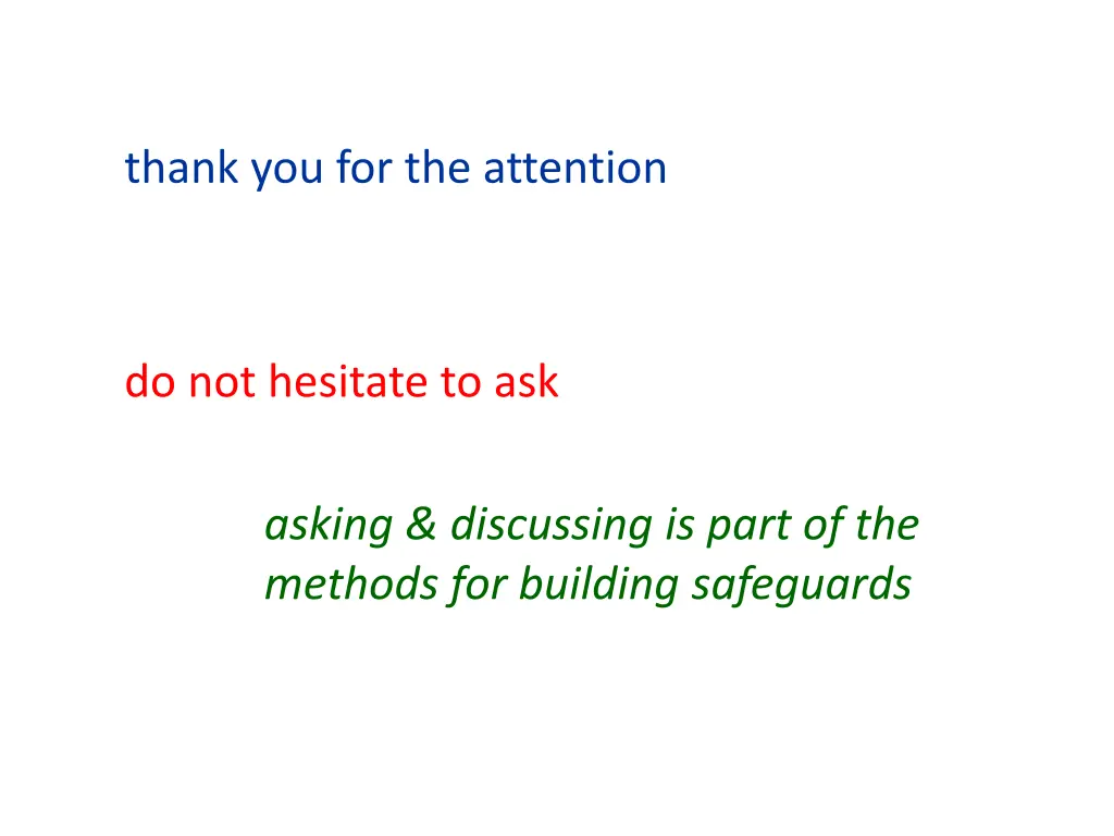 thank you for the attention