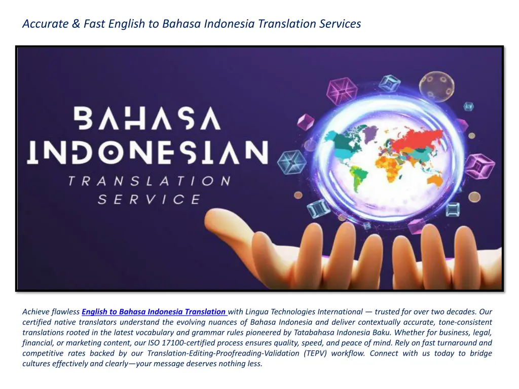 accurate fast english to bahasa indonesia