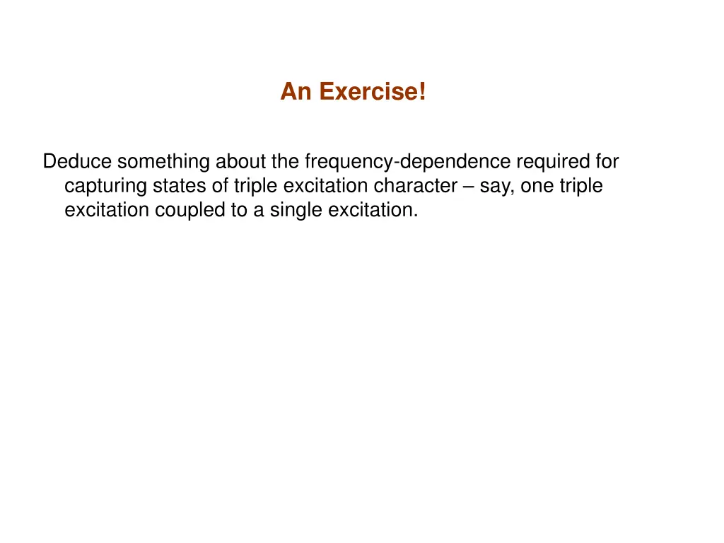 an exercise