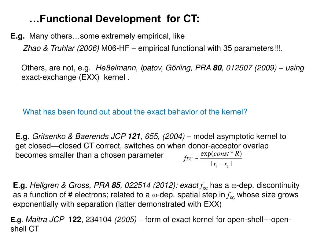 functional development for ct 1