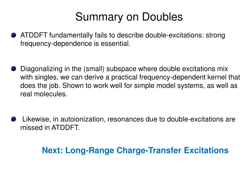 summary on doubles