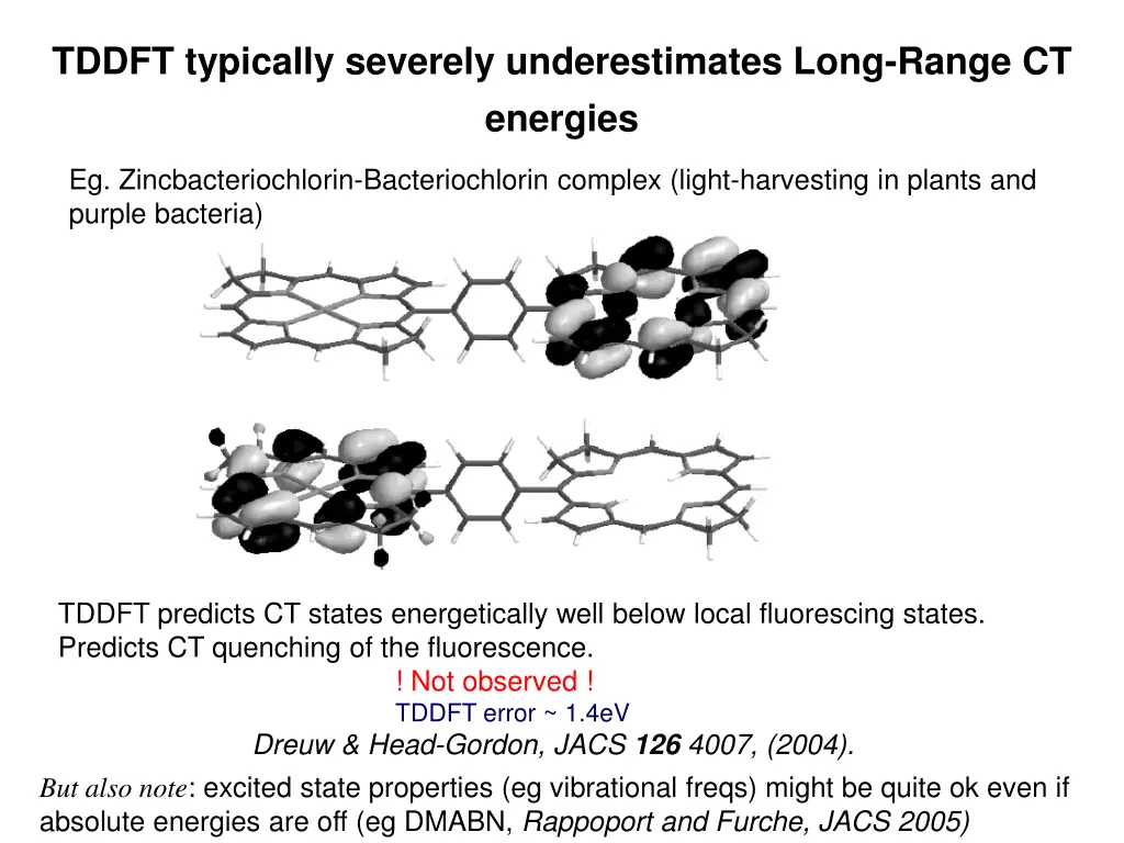 tddft typically severely underestimates long