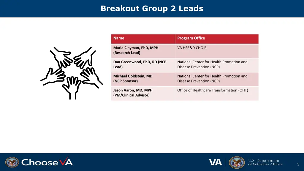 breakout group 2 leads