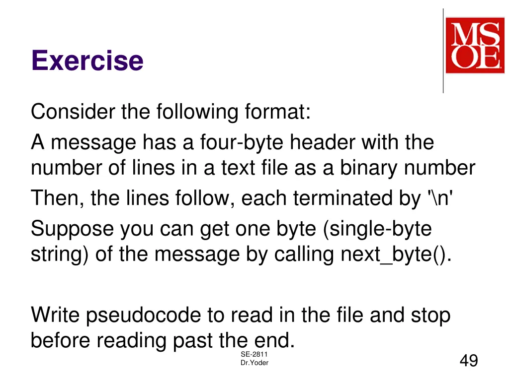 exercise 11