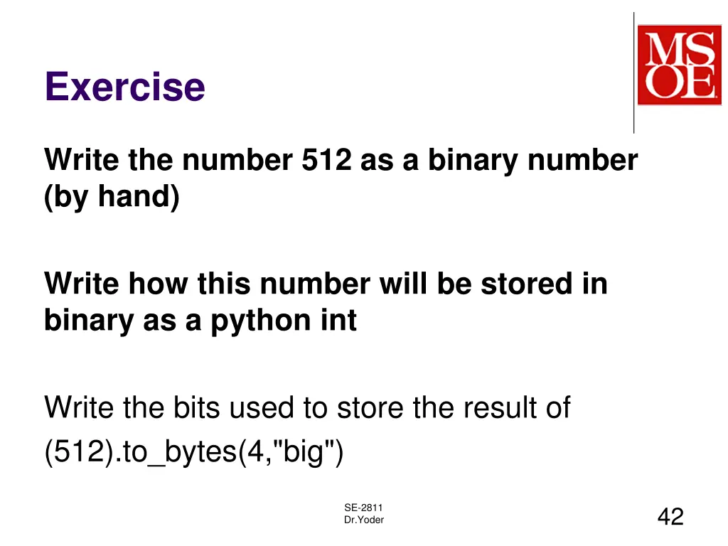 exercise 8