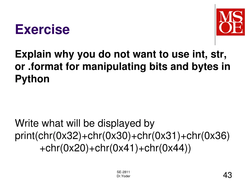 exercise 9