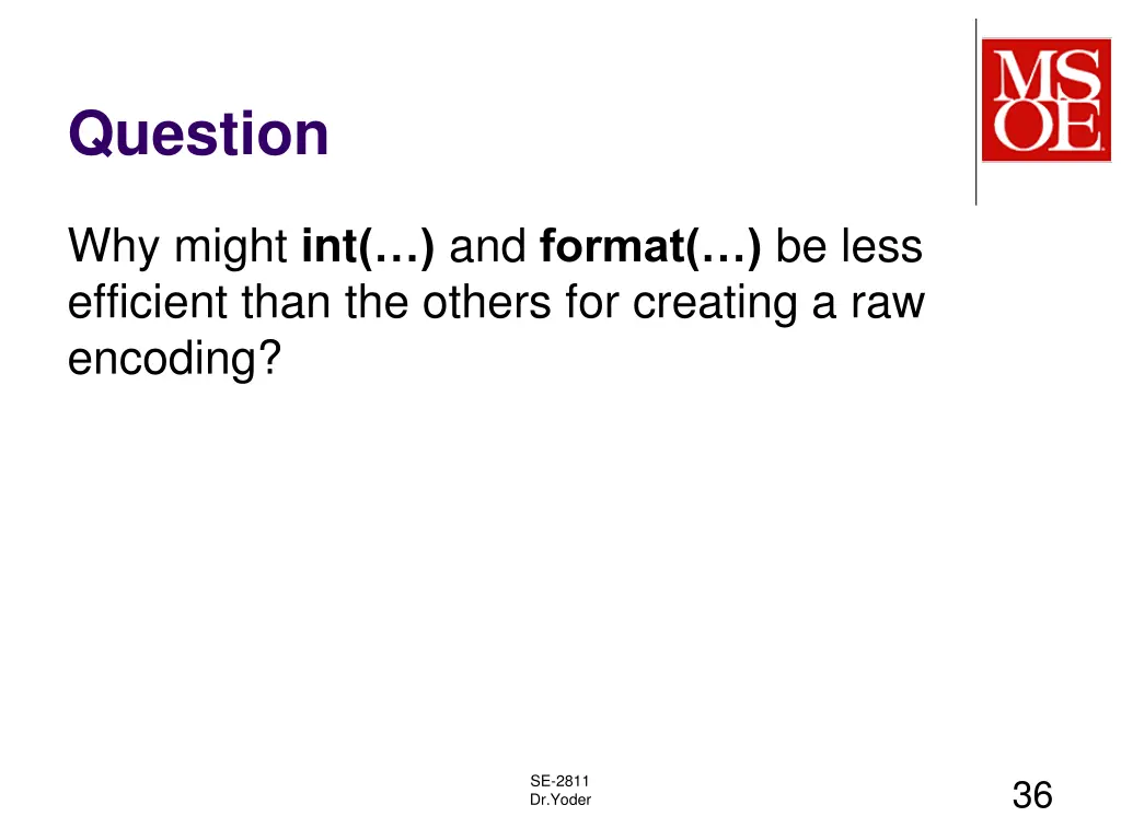 question