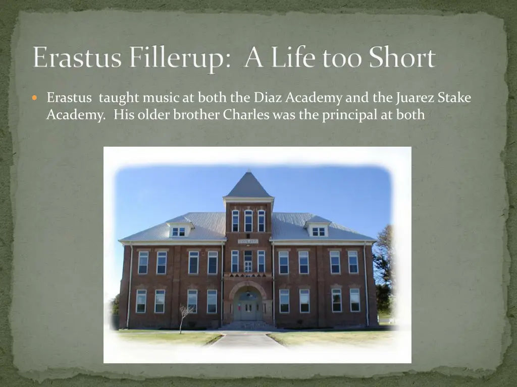 erastus fillerup a life too short 3