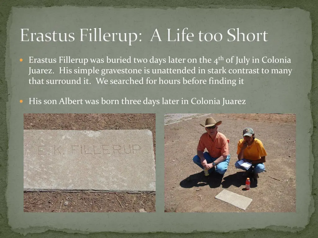 erastus fillerup a life too short 7
