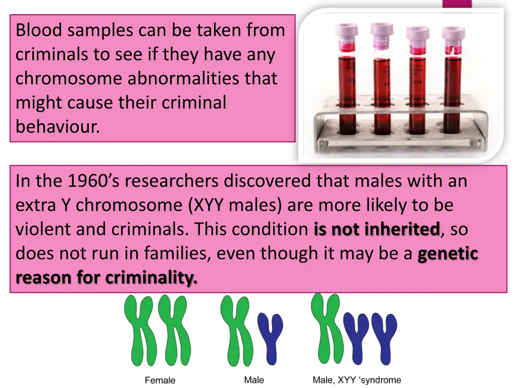 blood samples can be taken from criminals