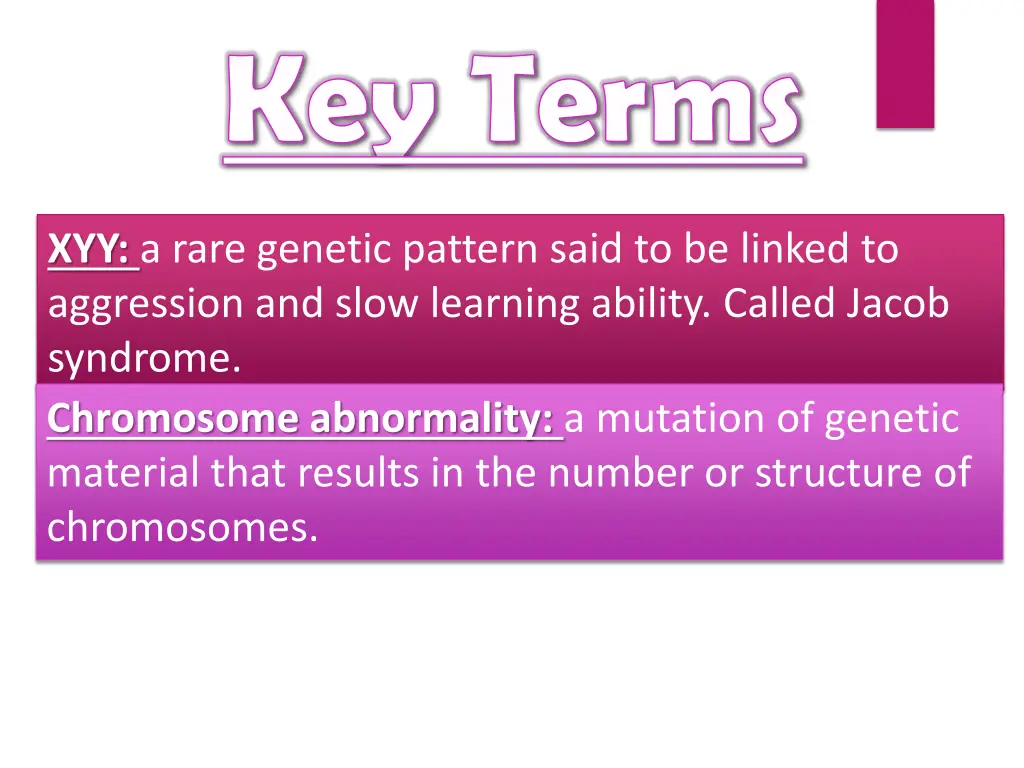key terms