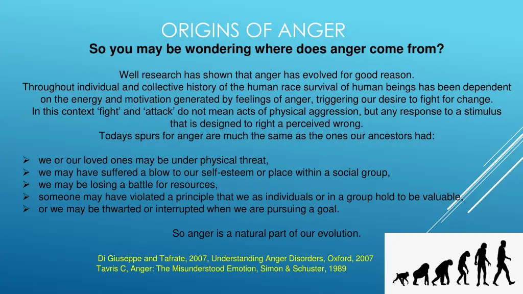 origins of anger so you may be wondering where