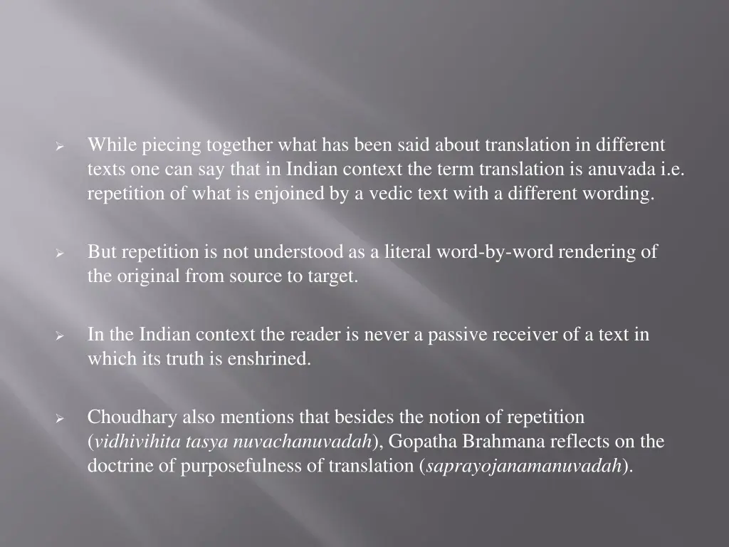 while piecing together what has been said about