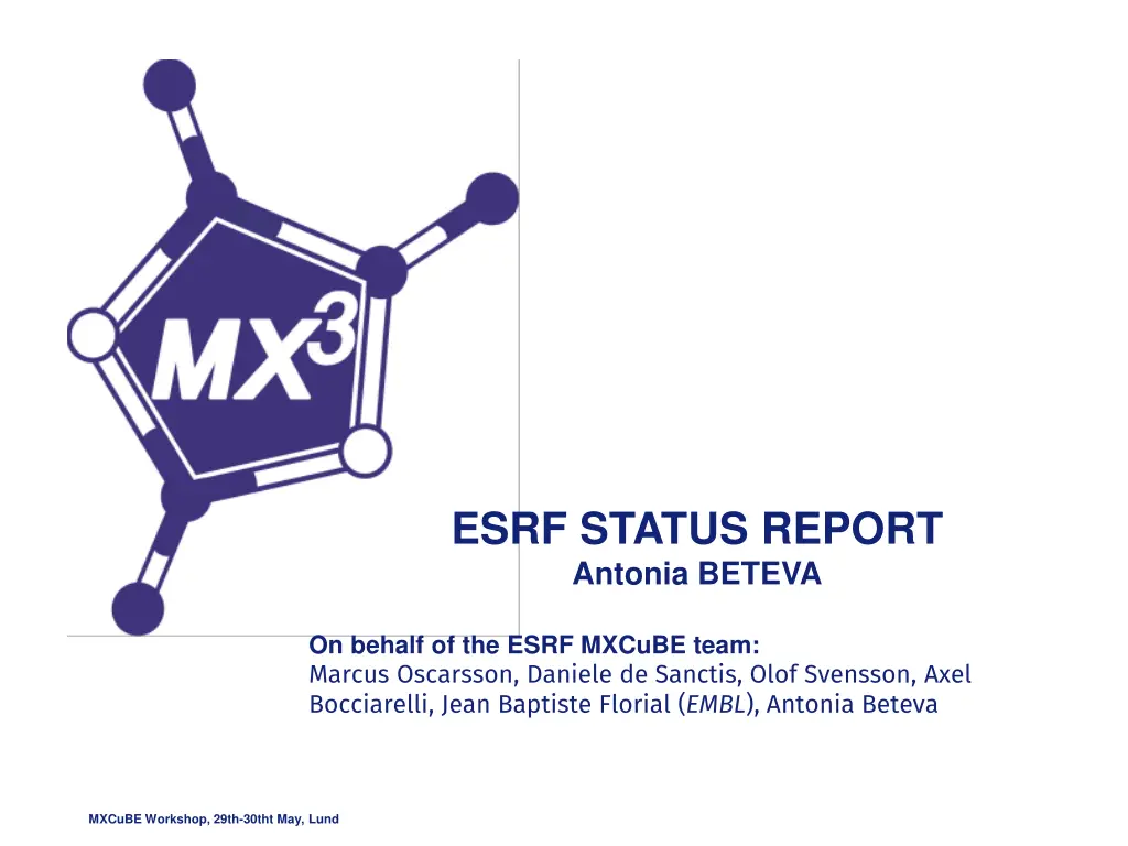 esrf status report antonia beteva