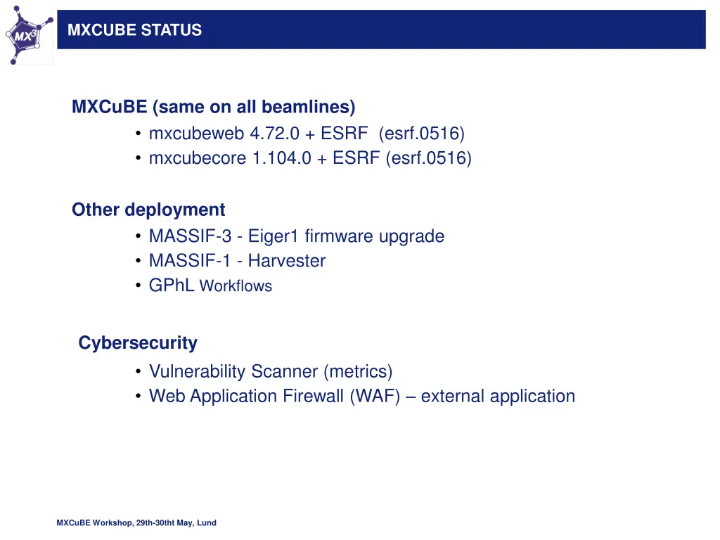 mxcube status