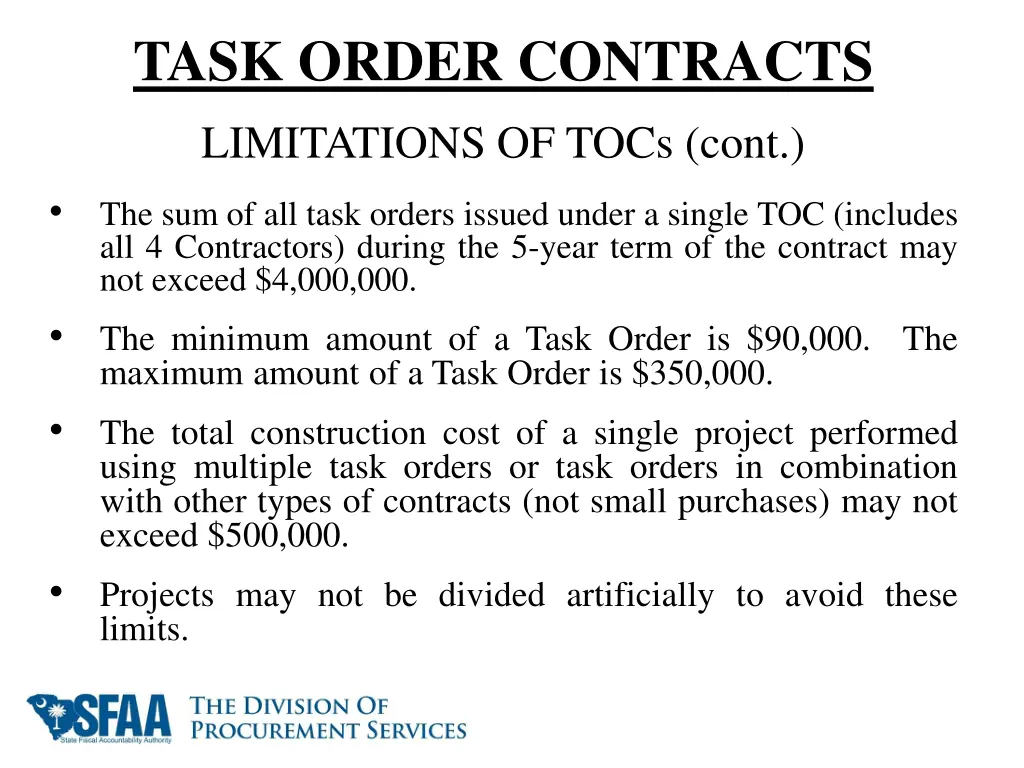 task order contracts 2