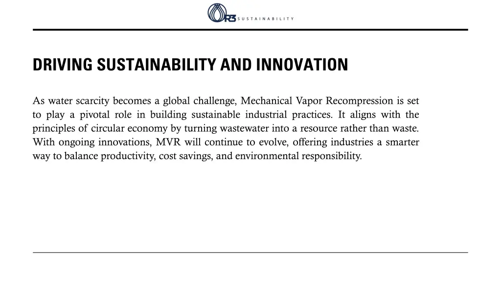 driving sustainability and innovation