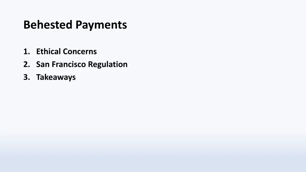 behested payments