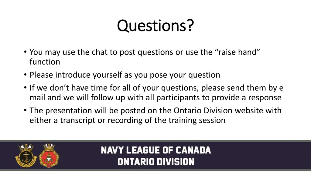 questions questions