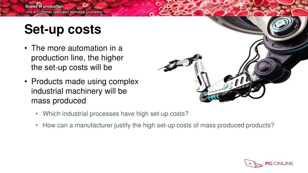 scales of production unit 4 common specialist 10
