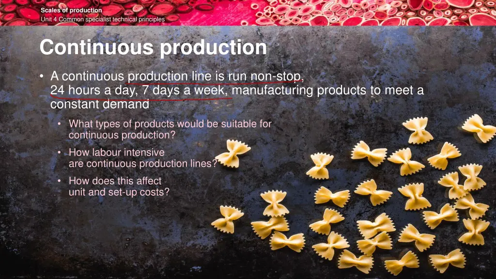 scales of production unit 4 common specialist 11