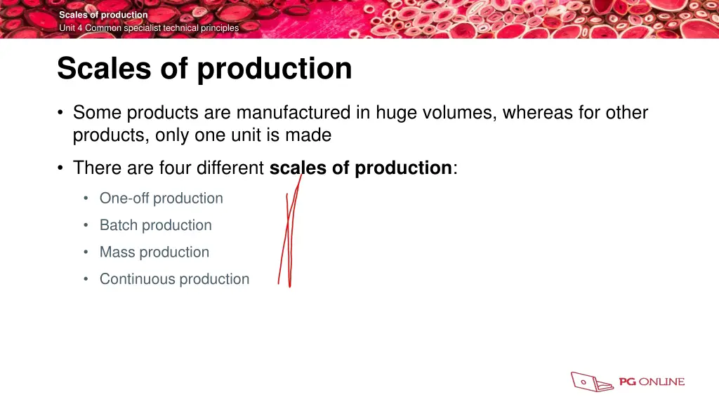 scales of production unit 4 common specialist 2