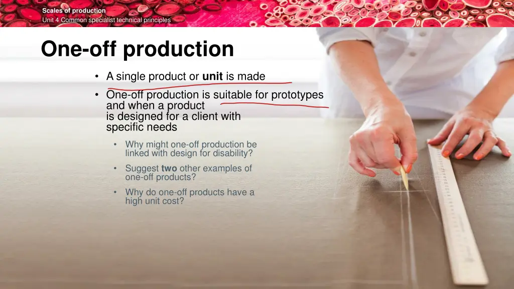 scales of production unit 4 common specialist 3