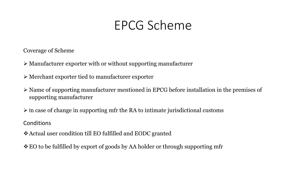 epcg scheme