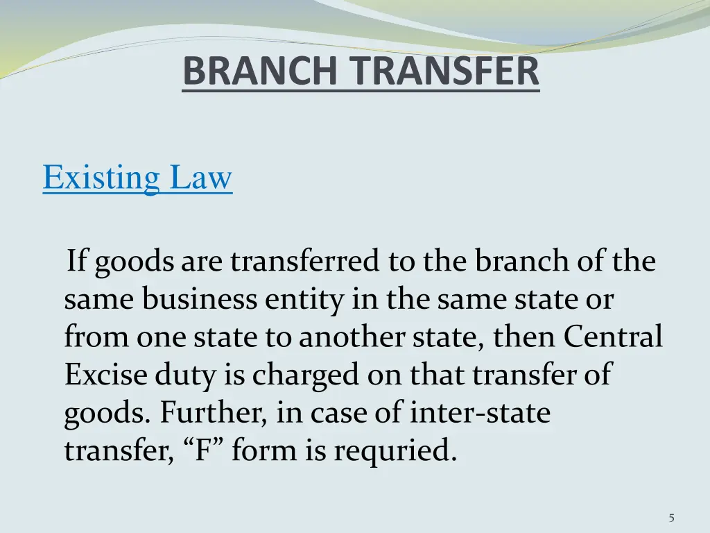 branch transfer