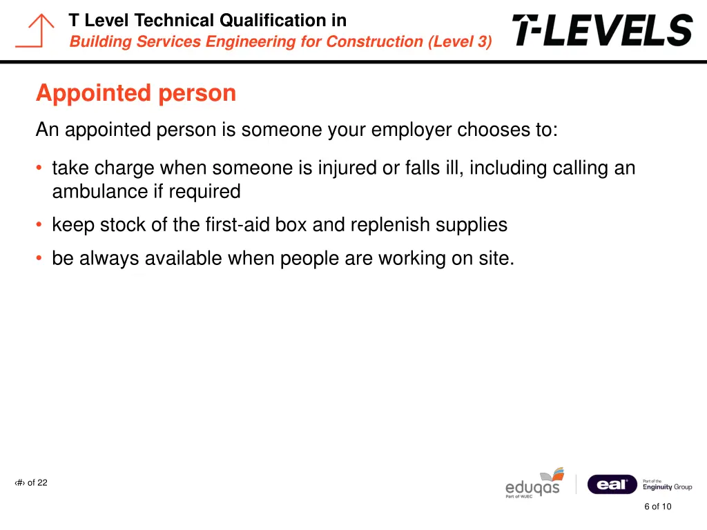 t level technical qualification in building 5
