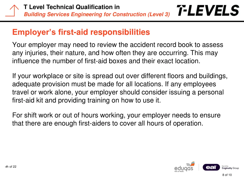 t level technical qualification in building 7