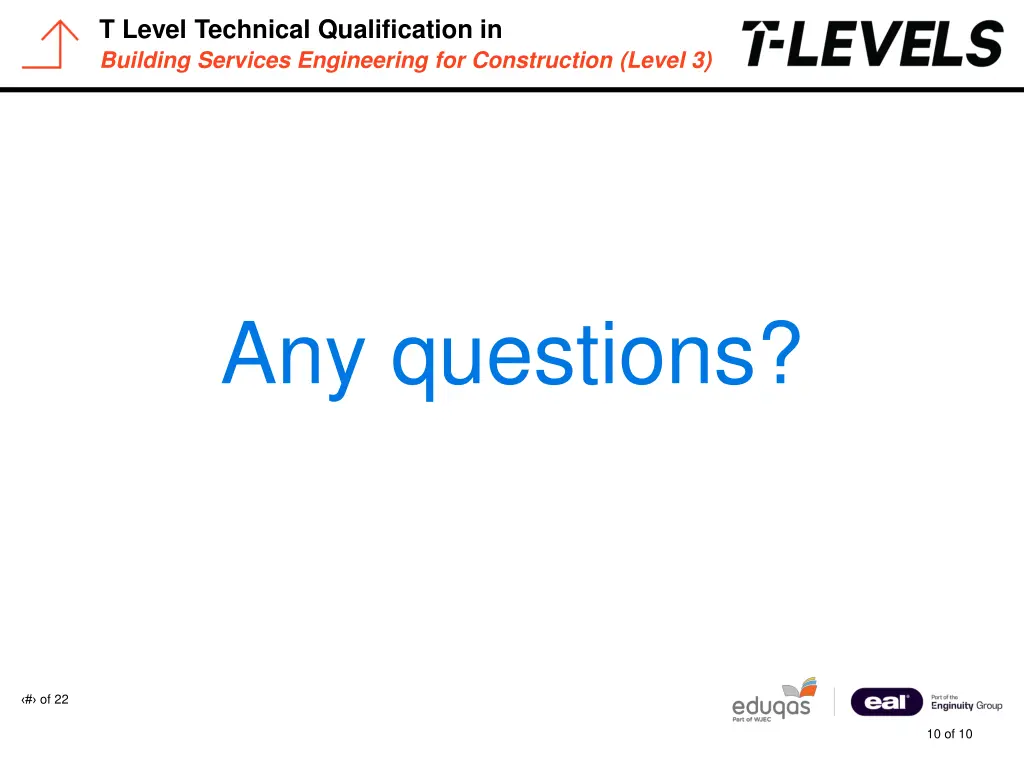 t level technical qualification in building 9
