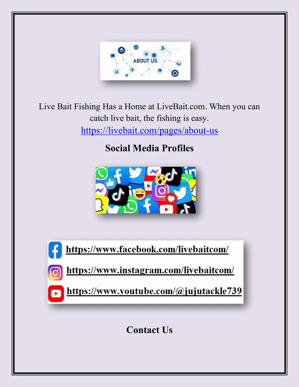 live bait fishing has a home at livebait com when