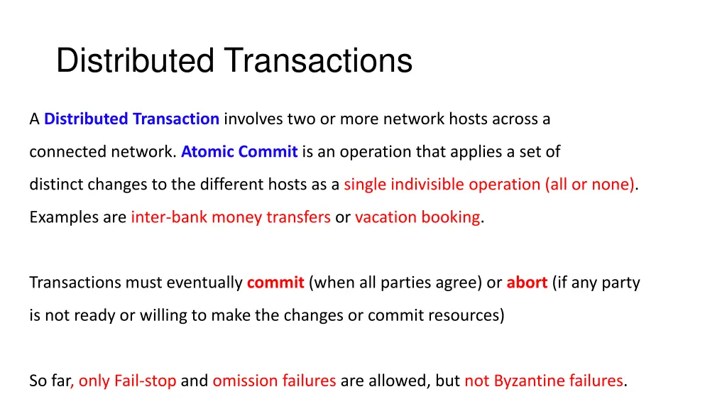distributed transactions