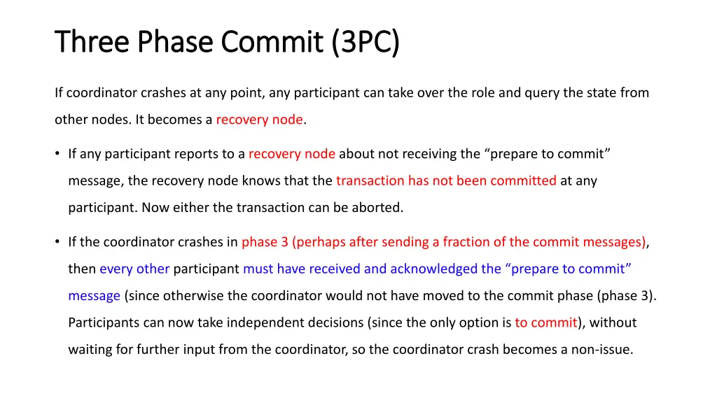 three phase commit 3pc three phase commit 3pc 1