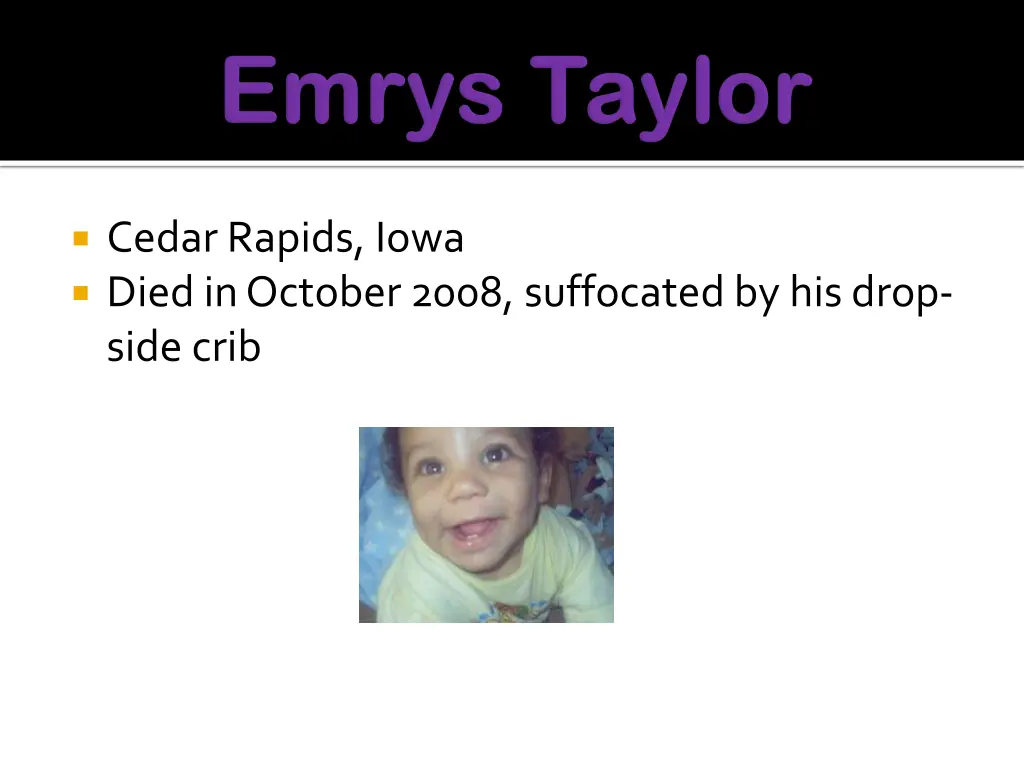 cedar rapids iowa died in october 2008 suffocated