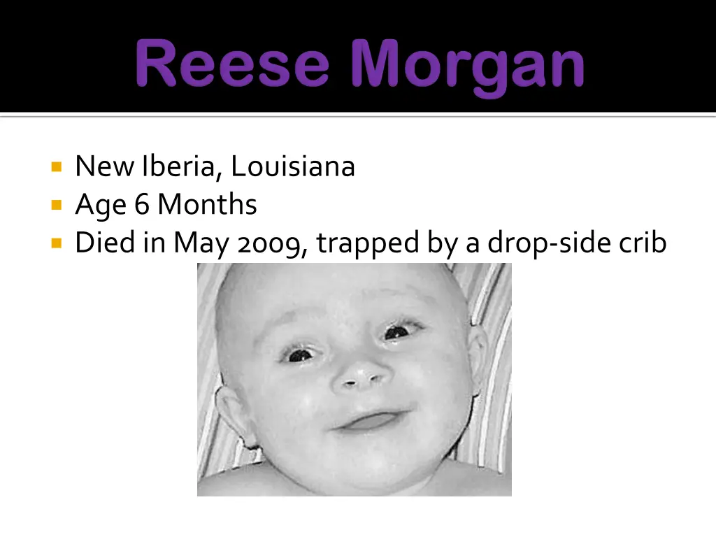 new iberia louisiana age 6 months died