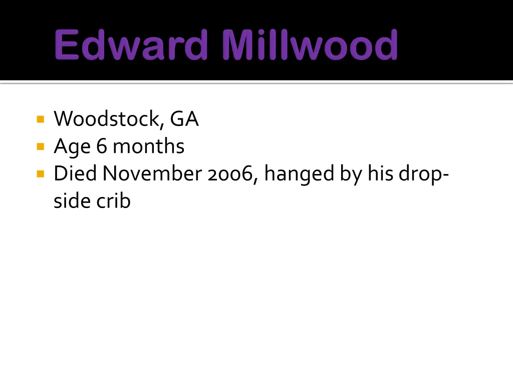 woodstock ga age 6 months died november 2006