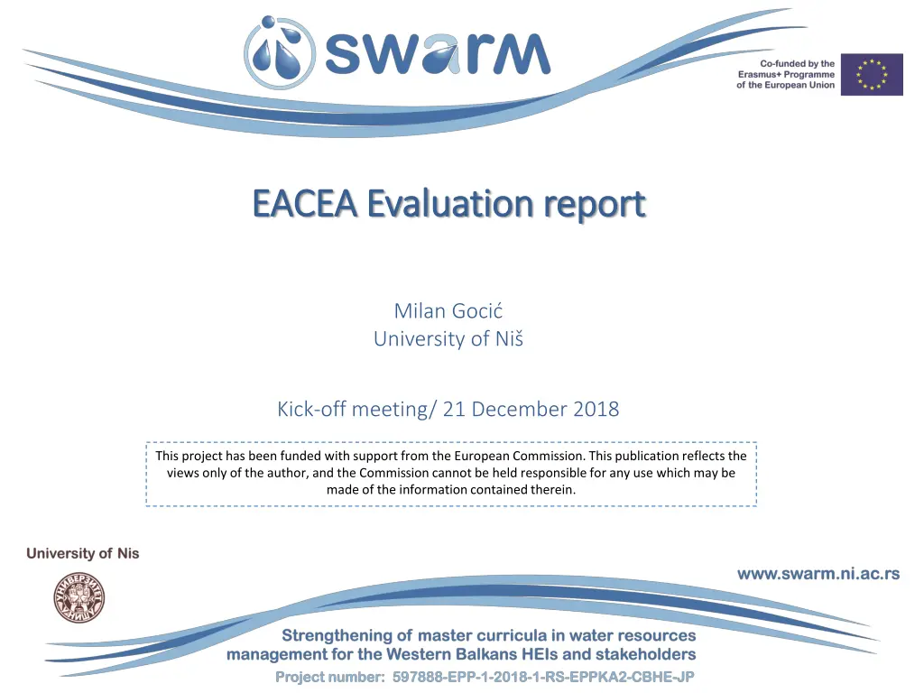 eacea evaluation report eacea evaluation report