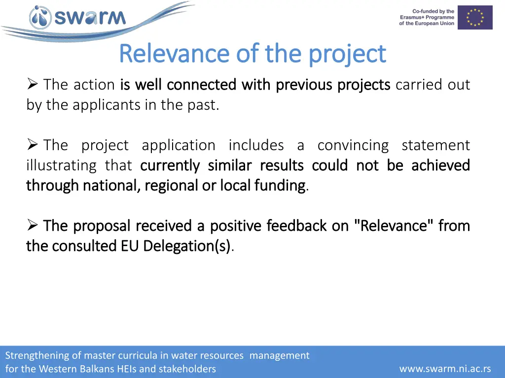 relevance of the project relevance of the project 4