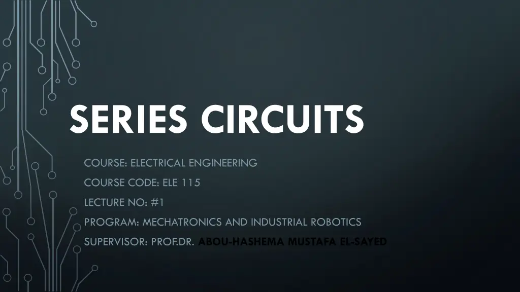 series circuits